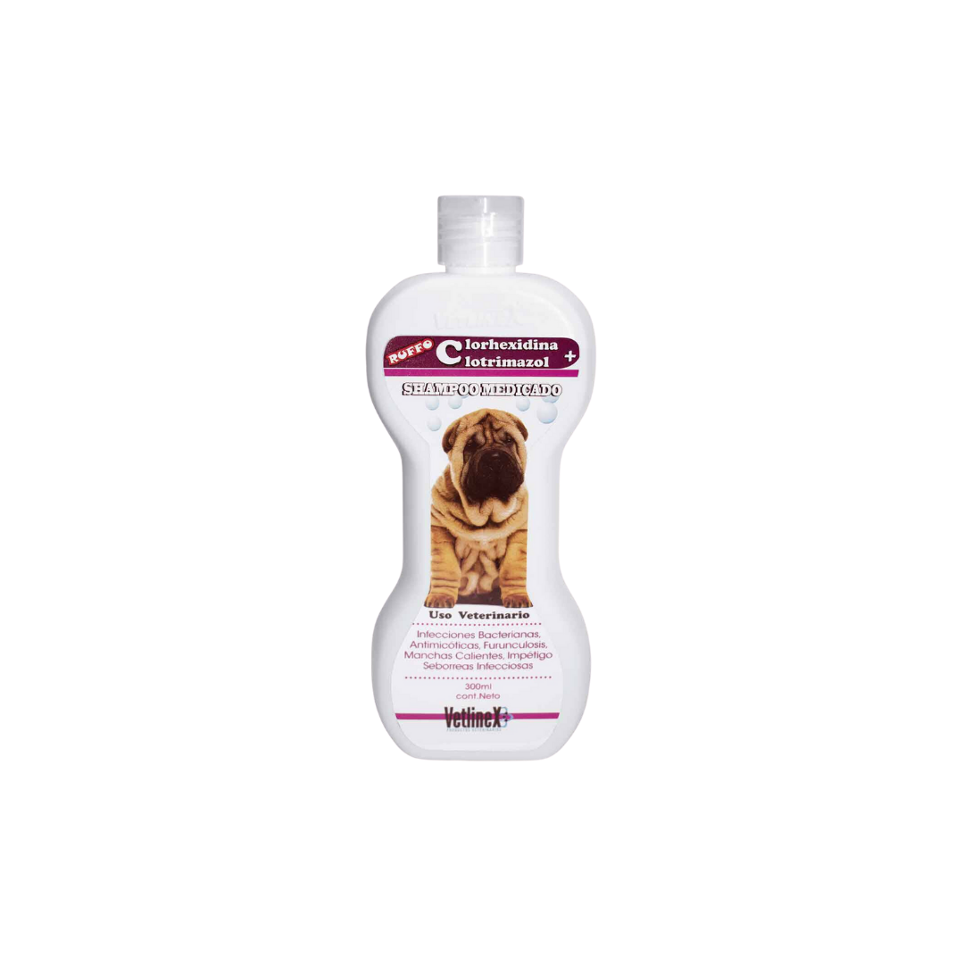 Shampoo Clorhexidina + Clotrimazol Vetlinex 300 ML