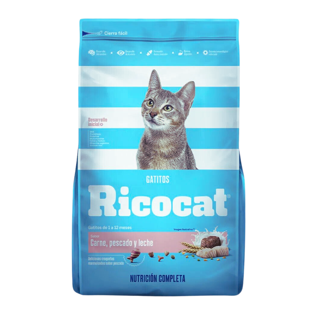 Ricocat Gatitos Carne Pescado y Leche