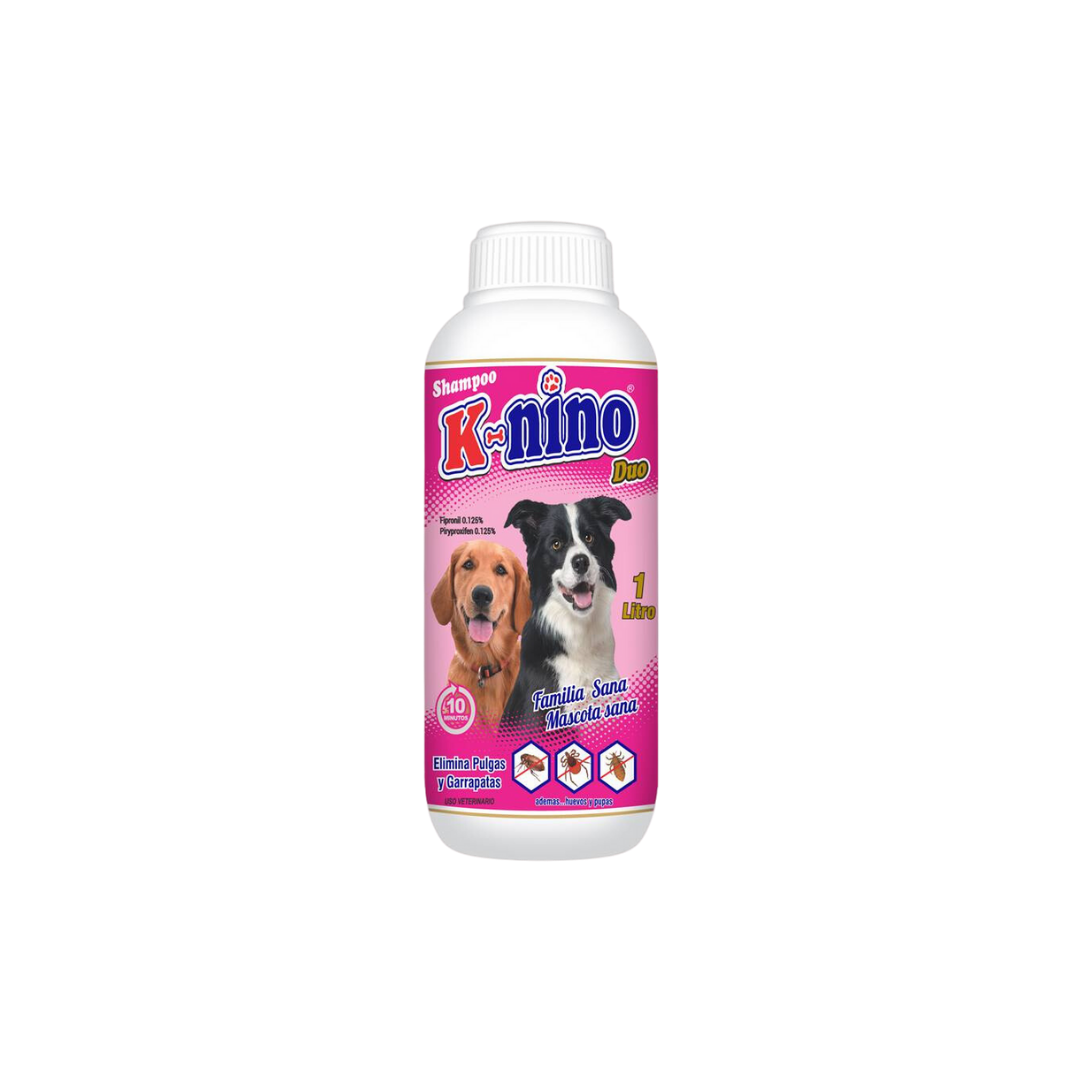Shampoo Antipulgas K-Nino Dúo 1 LT