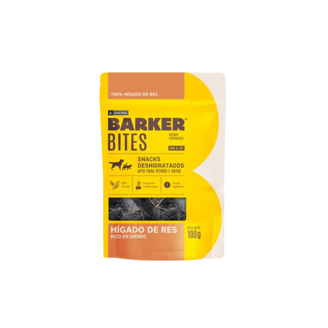 Bites Hígado De Res Barker 100 G