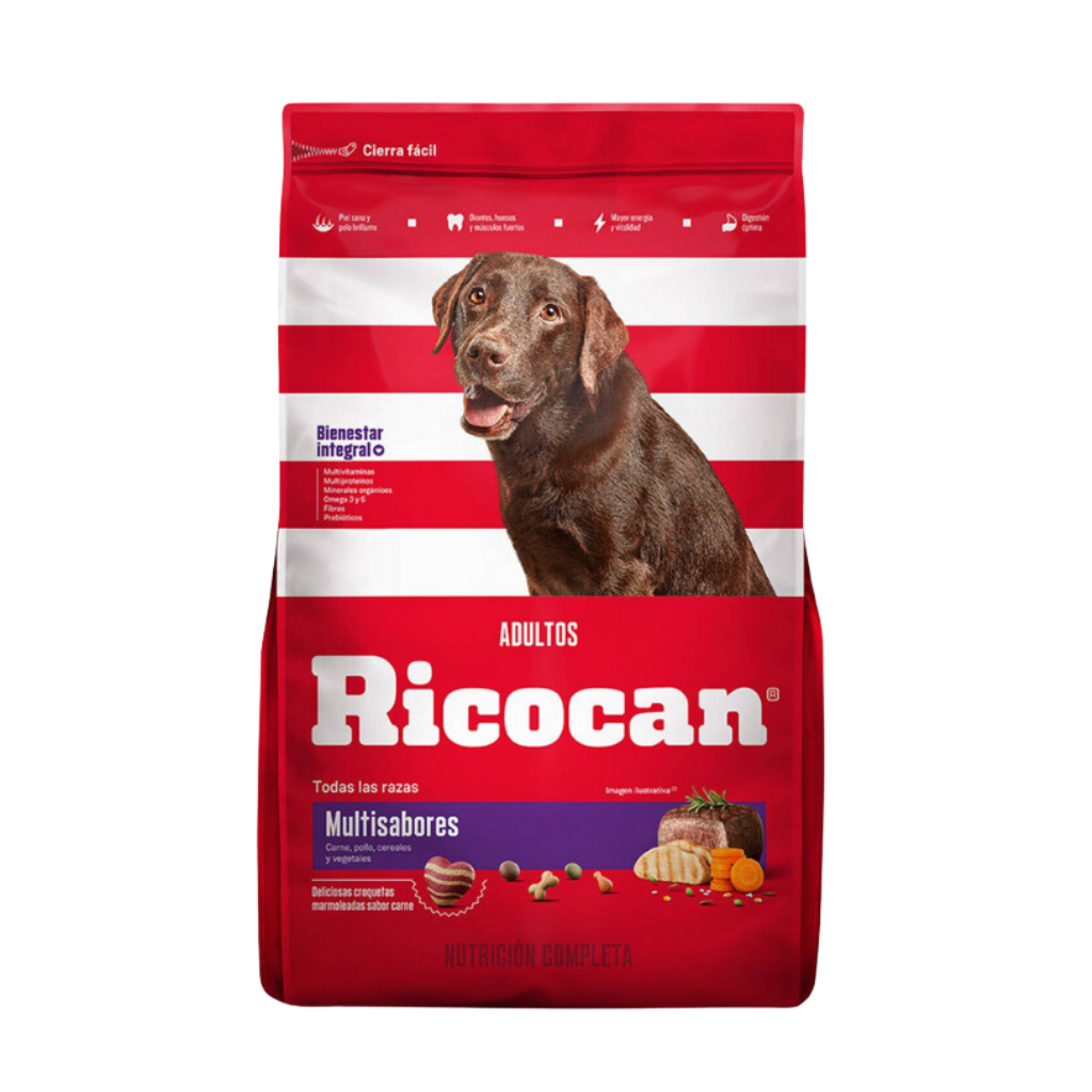 Ricocan Adulto Todas las Razas Multisabores