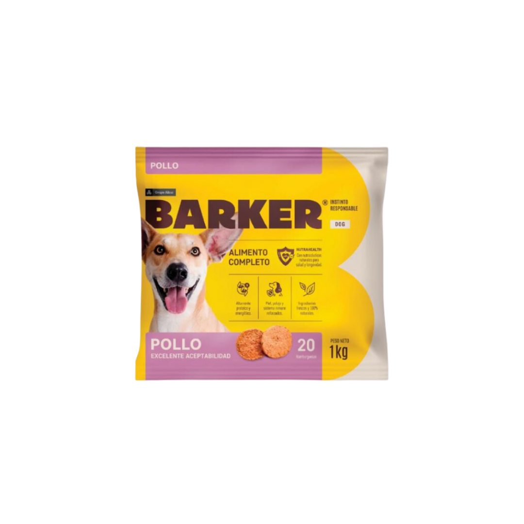 Hamburguesa Pollo Barker 1 KG (20 unds)