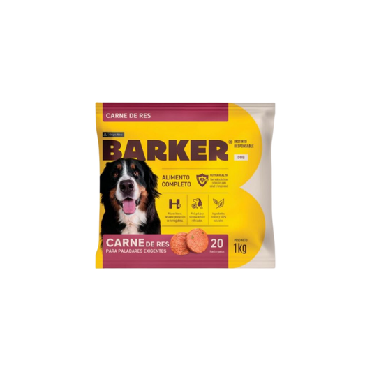 Hamburguesa Carne de Res Barker 1 KG (20 unds)