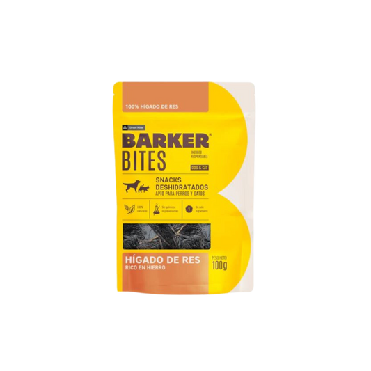 Bites Hígado De Res Barker 100 G