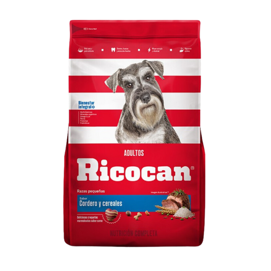 Ricocan Adultos Rz. Pequeña Cordero y Cereales