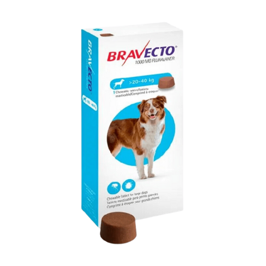 Bravecto 20 - 40 kgs (1000mg)