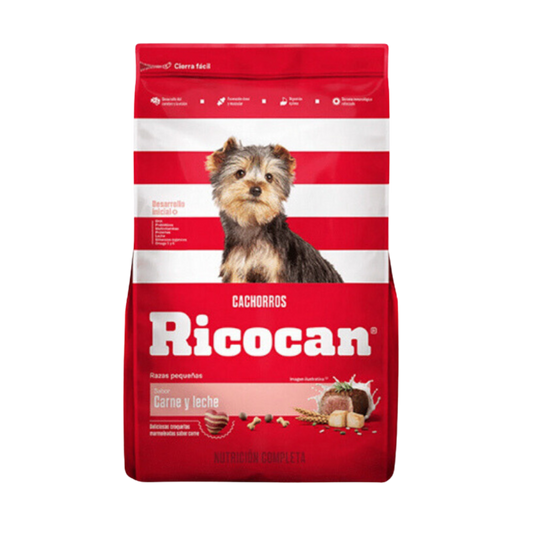 Ricocan Cachorro Rz. Pequeña Carne y Leche