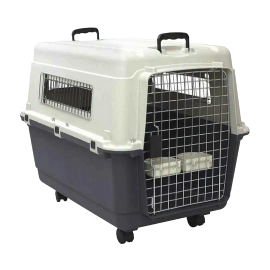 Kennel Fibra De Vidrio Con Ruedas